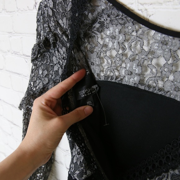 Topshop Lace Midi Dress - Picture 6 of 9